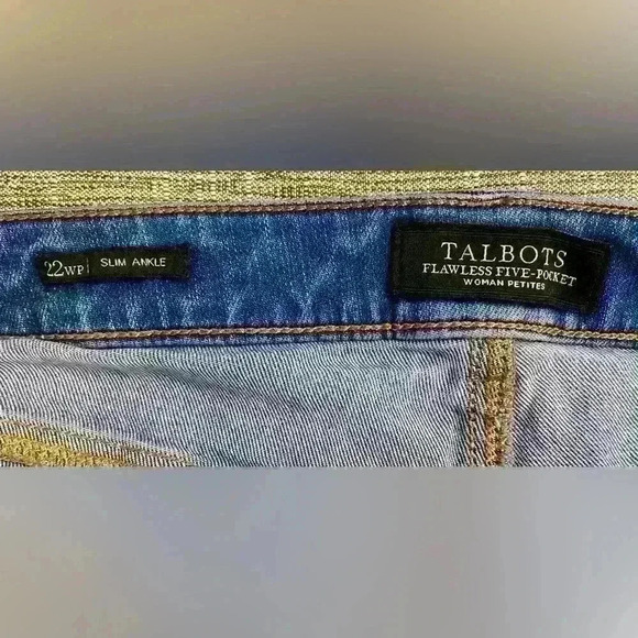 Talbots Flawless Five Pocket Slim Ankle Jeans Size 22 Petite - Picture 4 of 4
